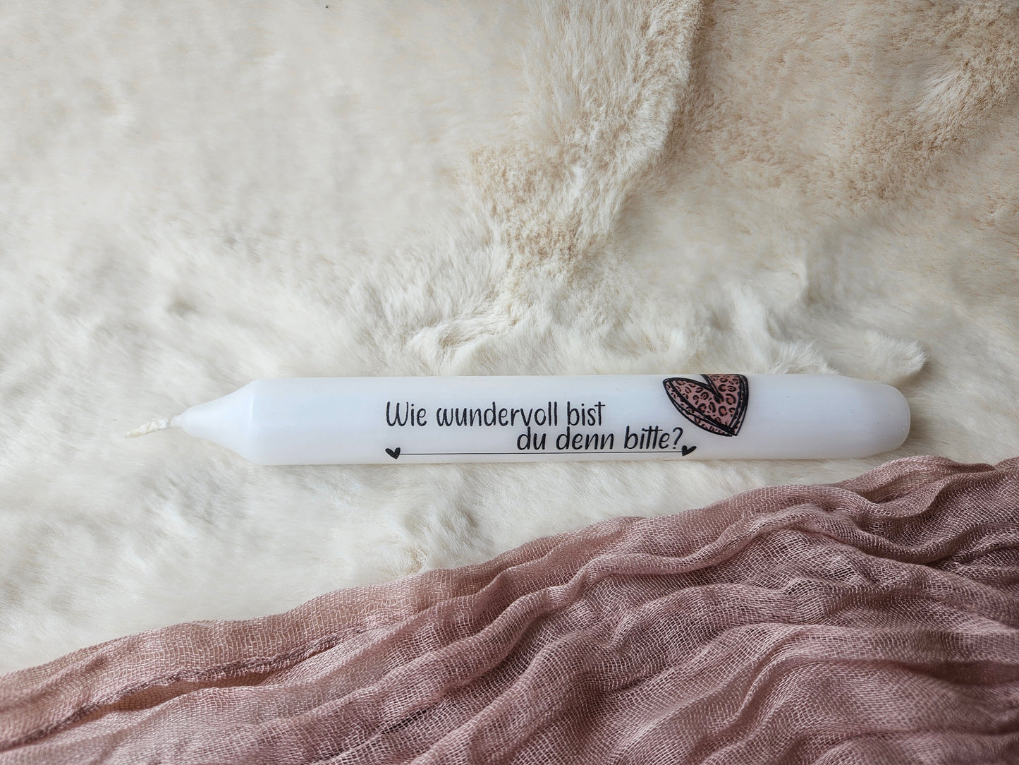 Stabkerzen mit Leo-Design