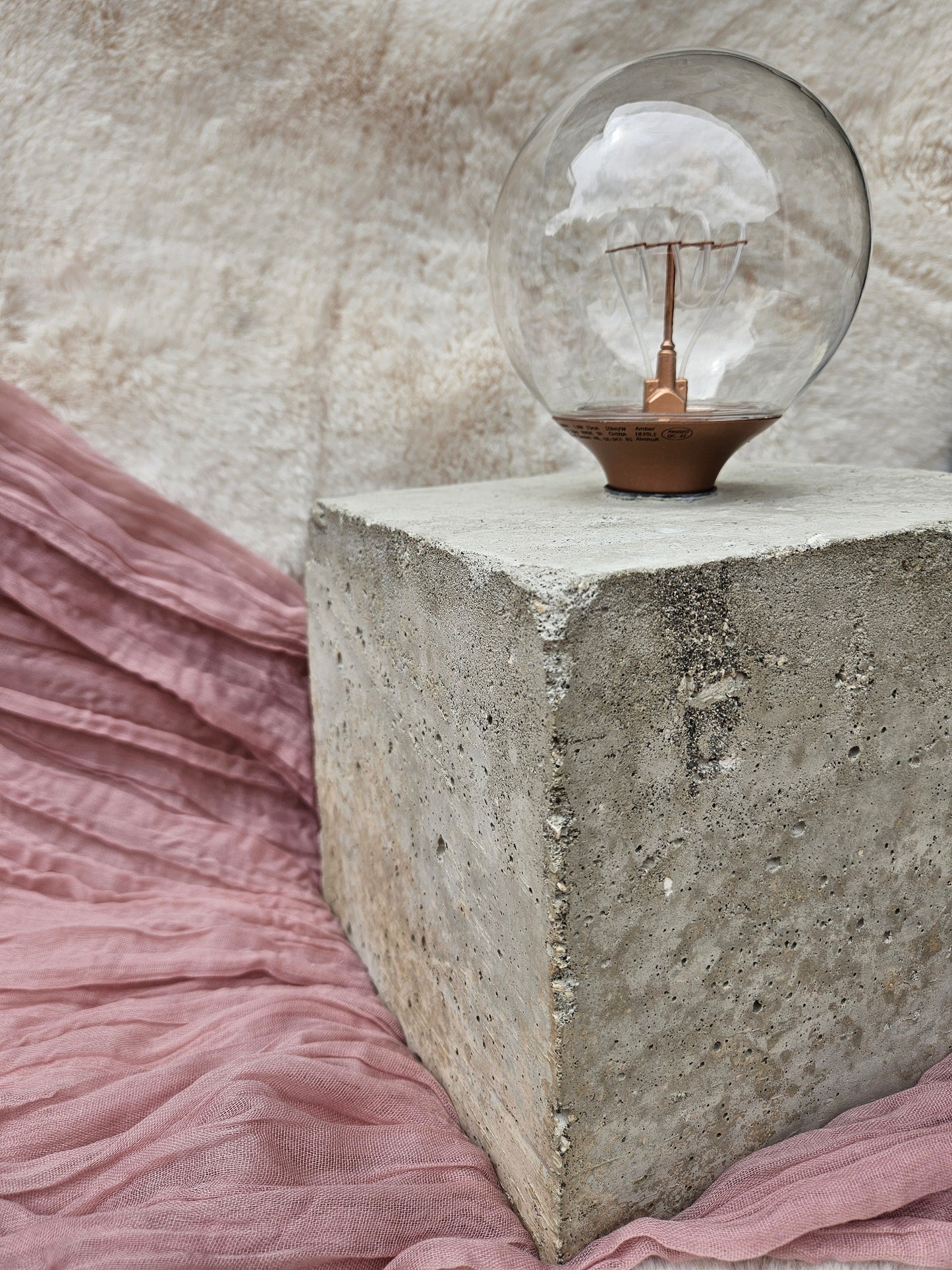 Tischleuchte "Würfel" | Beton Lampe